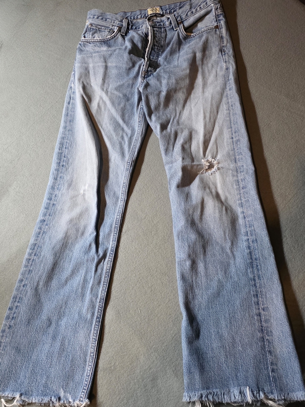 Citizens Of Humanity Light Blue Flare Jeans Size 28 Waist 15 1/12 - Picture 2 of 8